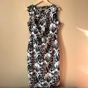 Adrianna Papell midi cocktail dress